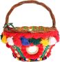 Dolce & Gabbana Exotische Beige Stro & Bont Pom Tote Multicolor Dames - Thumbnail 2