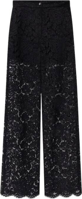 Dolce & Gabbana Lace trousers Zwart Dames