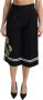 Dolce & Gabbana Zwarte broek met citroenversieringen en hoge taille Black Dames - Thumbnail 1