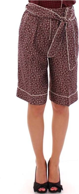 Dolce & Gabbana Lange shorts Rood Dames