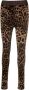 Dolce & Gabbana Animalier Velour Leggings in Bruin Brown Dames - Thumbnail 4
