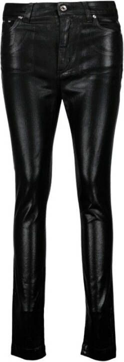 Dolce & Gabbana Slim-Fit Broek voor Stijlbewuste Vrouwen Black Dames