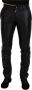 Dolce & Gabbana Prachtige Zwarte Glanzende Stretch Broek Black Heren - Thumbnail 1