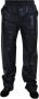 Dolce & Gabbana Zwarte Glanzende Trekkoordbroek Nylonbroek Black Heren - Thumbnail 1