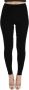 Dolce & Gabbana Zwarte Slim Fit Cashmere Broek Black Dames - Thumbnail 1