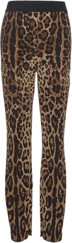 Dolce & Gabbana Leopard-Print Leggins Bruin Dames