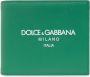 Dolce & Gabbana Leren portemonnee met logo Groen Unisex - Thumbnail 1