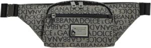 Dolce & Gabbana Logo Motif Belt Bag Zwart Heren