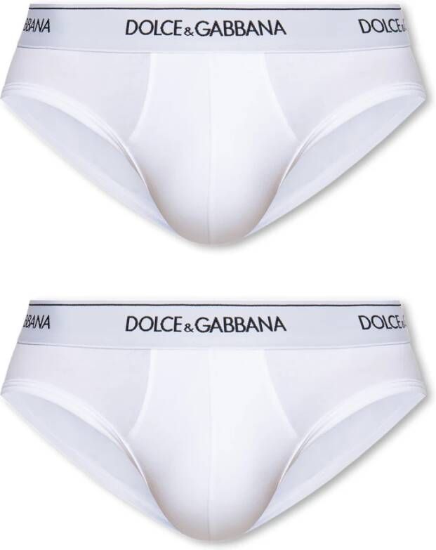 Dolce & Gabbana Witte Ondergoed 2-Pack White Heren