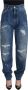 Dolce & Gabbana Blauwe Gewassen Broek met Hoge Taille en Losse Pasvorm Blue Dames - Thumbnail 1