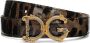Dolce & Gabbana Luipaardprint leren riem met logogesp Bruin Dames - Thumbnail 1
