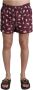 Dolce & Gabbana Maroon Beachwear Zwembroek met Trekkoord Multicolor Dames - Thumbnail 1