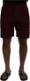 Dolce & Gabbana Maroon Cotton Bermuda Casual Shorts Red Heren - Thumbnail 1