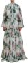 D&G Jurk D&G FloralPrint Zijden Chiffon Jurk Model DR28875 - Thumbnail 1
