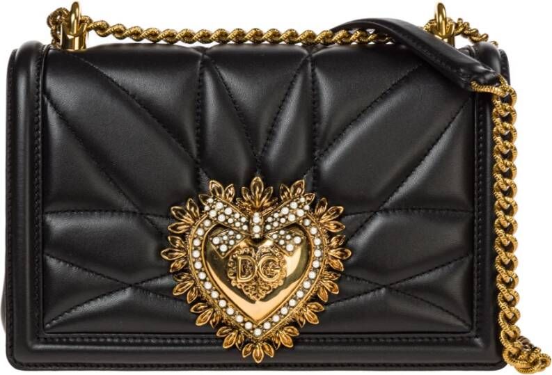 Dolce & Gabbana Medium Devotion Bag Zwart Dames