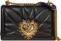 Dolce&Gabbana Crossbody bags Devotion Bag Medium Matelassè Leather in black - Thumbnail 1