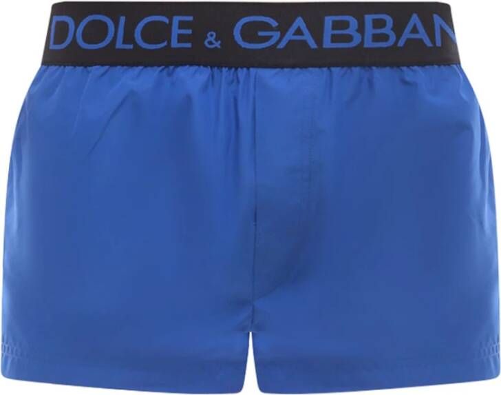 Dolce & Gabbana Men Clothing Swimwear Blue Ss23 Blauw Heren