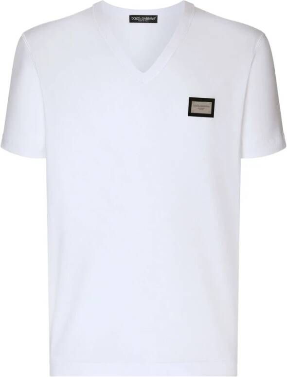 Dolce & Gabbana Upgrade je casual garderobe met dit heren T-shirt White Heren