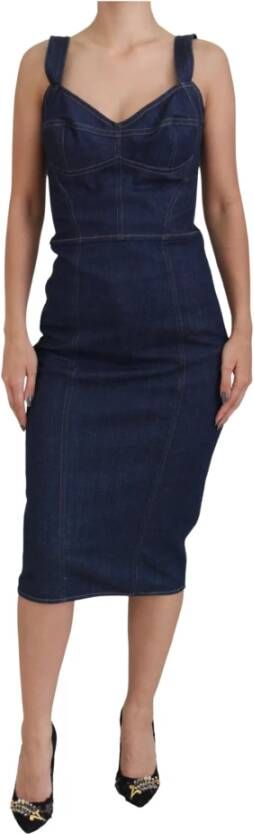 Dolce & Gabbana Midi Dresses Blauw Dames