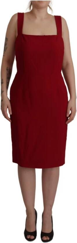 Dolce & Gabbana Comfortabele en stijlvolle rode jurk voor vrouwen Red Dames