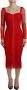 Dolce & Gabbana Rode Bodycon Jurk met Italiaans vakmanschap Red Dames - Thumbnail 1