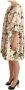 Dolce & Gabbana Elegant Bloemen Gerimpelde Zijden Lange Jas Multicolor Dames - Thumbnail 4