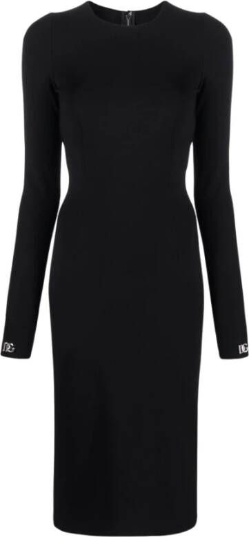 Dolce & Gabbana Midi Dresses Zwart Dames