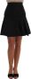 Dolce & Gabbana Bloemen Jacquard Zijden A-Lijn Rok Black Dames - Thumbnail 1