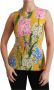 Dolce & Gabbana Levendige Bloemen Stretch Top Blouse Multicolor Dames - Thumbnail 1