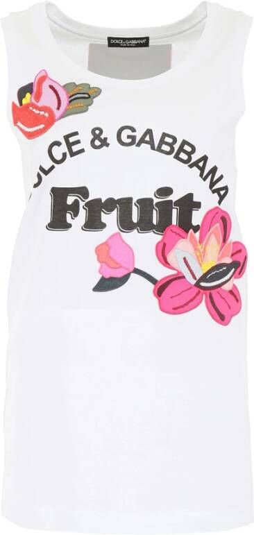Dolce & Gabbana Mouwloos topje Wit Dames