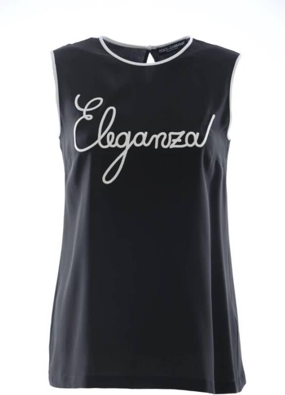 Dolce & Gabbana Mouwloos topje Zwart Dames