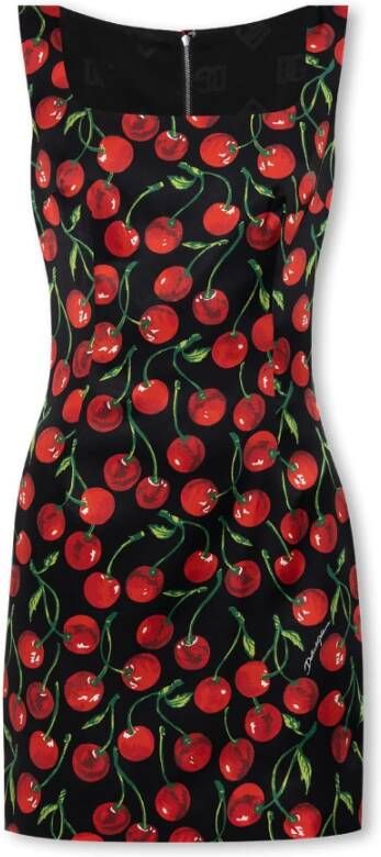 Dolce & Gabbana Elegante Abito Jurk Black Dames