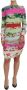 Dolce & Gabbana Multicolor Bloemen Sheath Jurk met Logo Details Meerkleurig Dames - Thumbnail 1