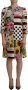 Dolce & Gabbana Multicolor Charmeuse Floral Sheath Jaquard Pachwork Dress Meerkleurig Dames - Thumbnail 1