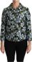 Dolce & Gabbana Multicolor Floral Blazer Coat Polyester Jacket Zwart Dames - Thumbnail 1