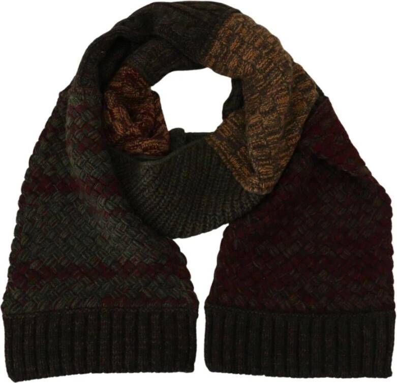 Dolce & Gabbana Multicolor Gebreide Heren Nek Wrap Sjaal Multicolor Heren