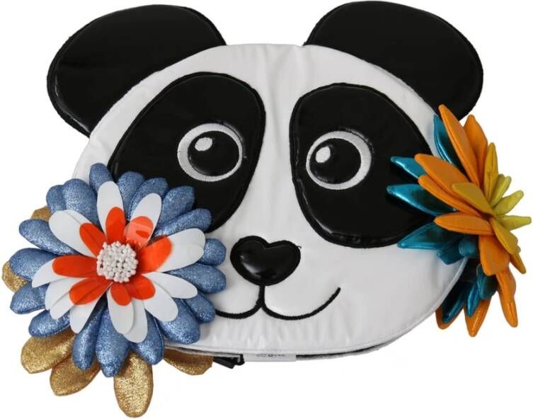 Dolce & Gabbana Multicolor Panda en Bloem Beanie Hoed Meerkleurig Dames