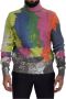 Dolce & Gabbana Multicolor Turtleneck Pullover Mohair Sweater Meerkleurig Heren - Thumbnail 1