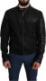 Dolce & Gabbana Prachtige Zwarte Bomberjack met Leren Details Black Heren - Thumbnail 1