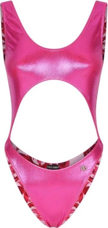 Dolce & Gabbana Elegant badkleding voor vrouwen Pink Dames