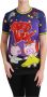 Dolce & Gabbana Paarse Jaar van het Varken Katoenen T-shirt Purple Dames - Thumbnail 1