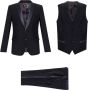 Dolce & Gabbana Zwart Virgin Wool Formeel 3-delig Pak Klassieke Elegantie Black Heren - Thumbnail 3