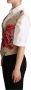 Dolce & Gabbana Mouwloos Bloemen Vest Beige Italië Multicolor Dames - Thumbnail 3