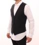 Dolce & Gabbana Zwarte Gestreepte Wollen Vest Nieuw met Labels Zwart Heren - Thumbnail 1