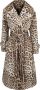 Dolce & Gabbana Double-Breasted Trenchcoat met Luipaardprint Brown Dames - Thumbnail 1