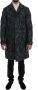 Dolce & Gabbana Blauwe Camouflage Elegance Trenchcoat Blue Heren - Thumbnail 1