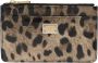 Dolce & Gabbana Clutch Tas met luipaardprint kaartsleuven en ritssluiting Brown Dames - Thumbnail 1