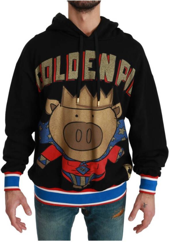 Dolce & Gabbana Pig Of The Year Hoodie Zwart Heren