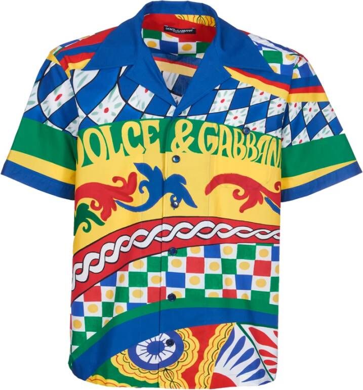 Dolce & Gabbana Pinafore Metal Overhemden Meerkleurig Heren
