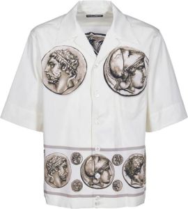 Dolce & Gabbana Pinafore Metal Overhemden Wit Heren